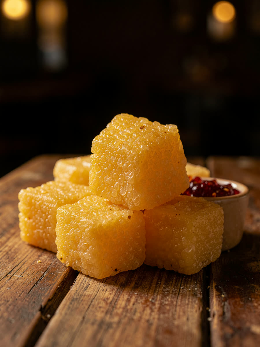 Dadinhos de tapioca crocantes